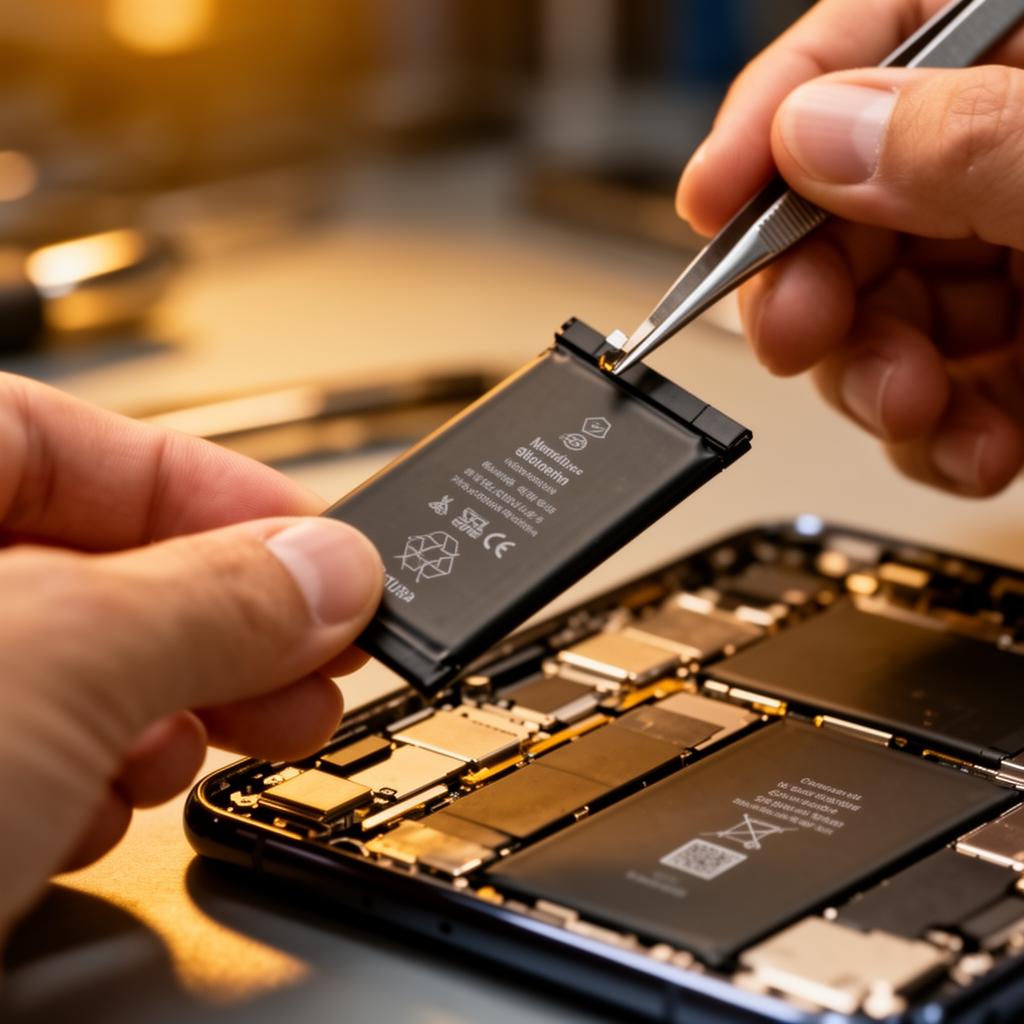 Remplacement de batterie en boutique Mobileo Mazamet